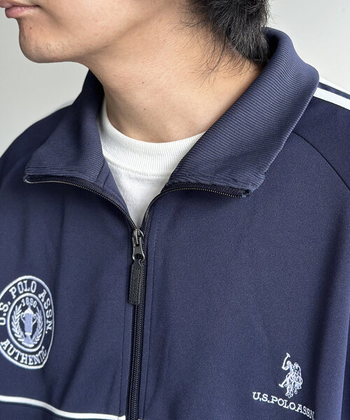 U.S. POLO ASSN.(ユーエスポロアッスン)の「【U.S. POLO ASSN.】トラックジャケット(ブルゾン・レディース・アイボリー/ネイビー/ブラウン・LARGE/MEDIUM)」の6枚目の写真