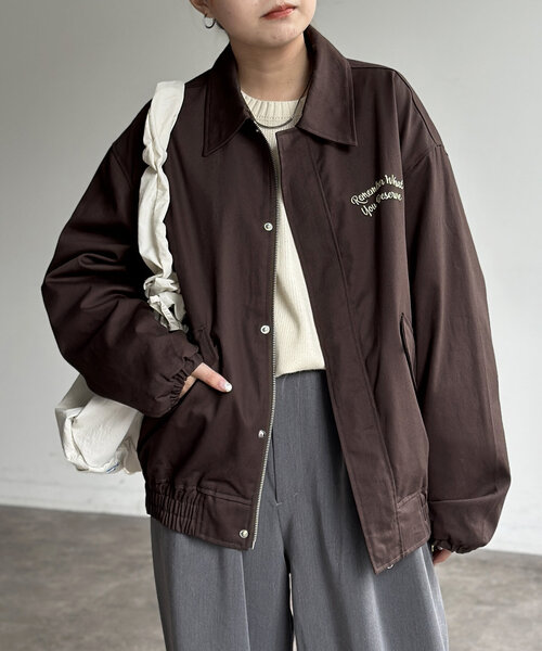 CPCM（シーピーシーエム）の「トラ刺繍ZIPブルゾン（ブルゾン）」 - WEAR