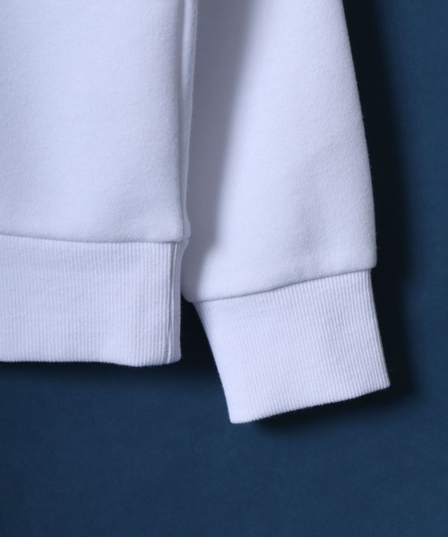 ANPAS（アンパス）の「Fleece Lining Rose Embroidery Oversized SweatShirt/裏起毛 フラワー 刺繍 オーバーサイズ スウェット トップス トレーナー メンズ（スウェット・メンズ・ホワイト/ブラック/ブラック系その他・L/M）」の11枚目の写真