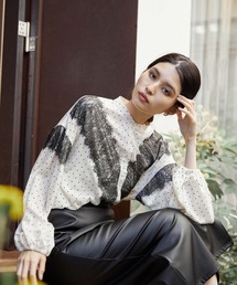 Edit Sheen | レース切替ブラウス(シャツ/ブラウス)