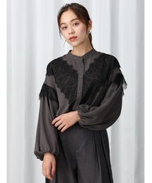 Edit Sheen（エディットシーン）の「レース切替ブラウス（シャツ/ブラウス）」