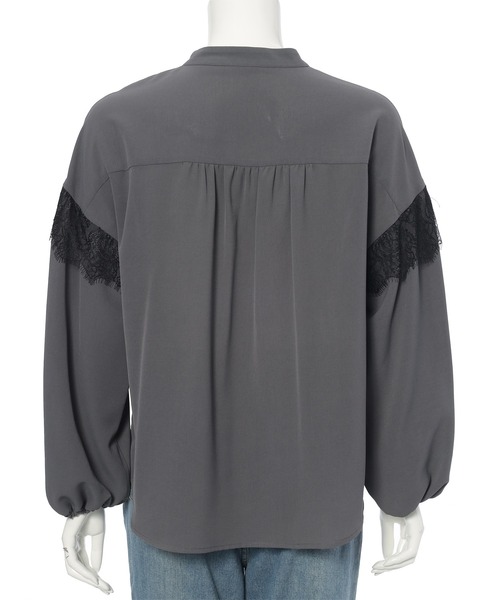 Edit Sheen（エディットシーン）の「レース切替ブラウス（シャツ/ブラウス・レディース・ブラック/チャコールグレー/ホワイト/ドット・M）」の20枚目の写真