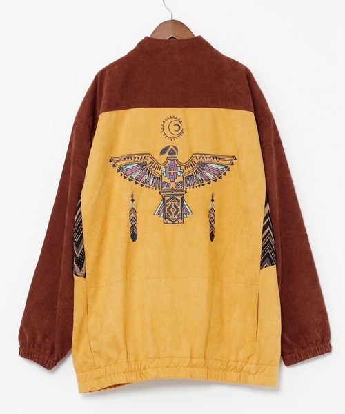 チャイハネ（チャイハネ）の「【チャイハネ】イーフェMEN'Sパッチワークジャケット（ブルゾン・メンズ・マスタード/カーキ/ベージュ・FREE）」の9枚目の写真