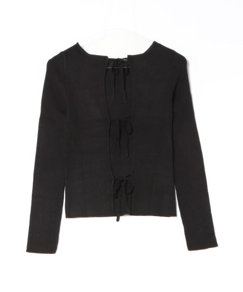 esutoreja（エストレジャ）の「リボンニットトップス（ニット/セーター・レディース・グレー/アイボリー/ブラック・FREE）」の18枚目の写真