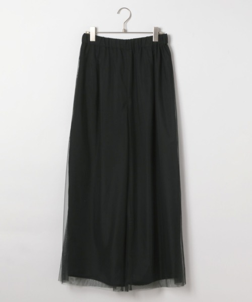 BAYFLOW（ベイフロー）の「[トレンドのチュール素材]シアーレイヤードパンツ（その他パンツ・レディース・ブラック/グレイッシュベージュ・SMALL/MEDIUM）」の9枚目の写真