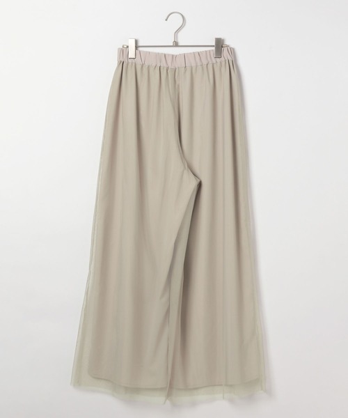 BAYFLOW（ベイフロー）の「[トレンドのチュール素材]シアーレイヤードパンツ（その他パンツ・レディース・ブラック/グレイッシュベージュ・SMALL/MEDIUM）」の11枚目の写真