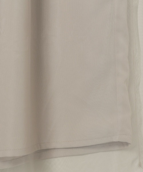 BAYFLOW（ベイフロー）の「[トレンドのチュール素材]シアーレイヤードパンツ（その他パンツ・レディース・ブラック/グレイッシュベージュ・SMALL/MEDIUM）」の15枚目の写真