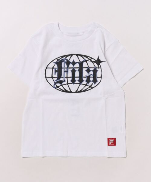 FILA（フィラ）の「【FILA/フィラ】キッズプリント半袖Tシャツ　オーバーサイズ　ダンス　通学（Tシャツ/カットソー・キッズ・ホワイト/ブラック/パープル・130/140/150/160/170）」の14枚目の写真