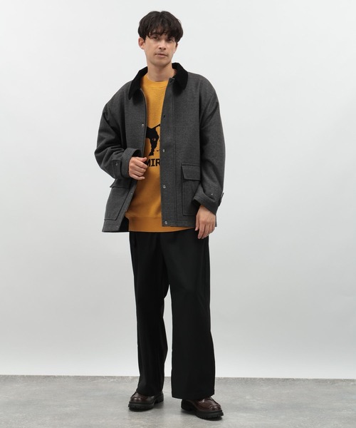 LAKOLE（ラコレ）の「ウーリーテックハンティングジャケット / 116711（ブルゾン・メンズ・ブラック/グレイッシュベージュ/グレー/グリーン・MEDIUM/LARGE/X-LARGE）」の21枚目の写真