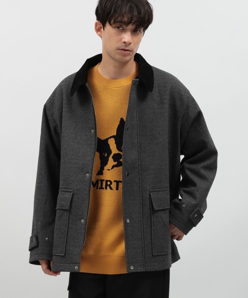 LAKOLE（ラコレ）の「ウーリーテックハンティングジャケット / 116711（ブルゾン・メンズ・ブラック/グレイッシュベージュ/グレー/グリーン・MEDIUM/LARGE/X-LARGE）」の12枚目の写真