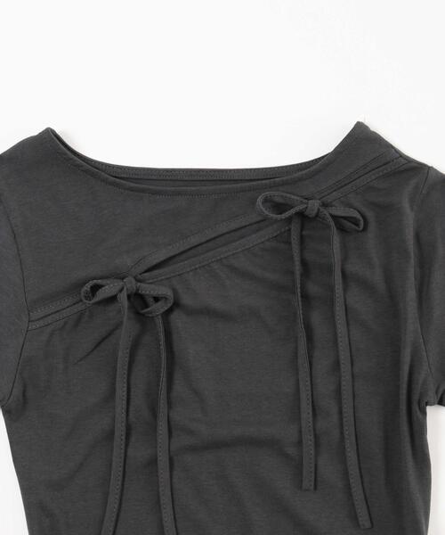 PHILLY（フィリー）の「【PHILLY】カットアウトWリボンロンT（Tシャツ/カットソー・レディース・ピンク/ホワイト/スミクロ・FREE）」の19枚目の写真