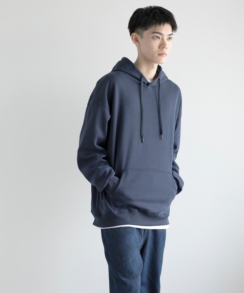 aimoha（アイモハ）の「aimoha men Essential Blend Hoodies裏起毛 (AW)（パーカー・メンズ・ネイビー/ブラック/オフホワイト/ブルー・SMALL/MEDIUM/X-LARGE/XX-LARGE/XXX-LARGE/LARGE）」の16枚目の写真