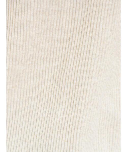 Samansa Mos2（サマンサ モスモス）の「配色メローリブクルーネックインナー（Tシャツ/カットソー・レディース・イエロー/チャコールグレー/グリーン/キナリ・F）」の19枚目の写真