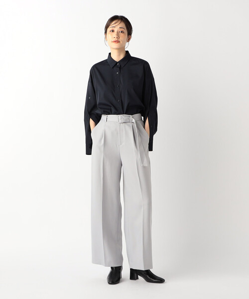 COMME CA ISM(コムサイズム)の「スリットスリーブ シャツ(シャツ/ブラウス・レディース・ホワイト/ネイビー・MEDIUM/LARGE)」の7枚目の写真