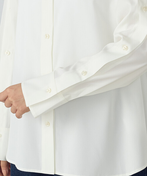 COMME CA ISM(コムサイズム)の「スリットスリーブ シャツ(シャツ/ブラウス・レディース・ホワイト/ネイビー・MEDIUM/LARGE)」の14枚目の写真