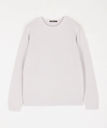 HIDEAWAYS NICOLE（ハイダウェイニコル）の「バイヤスジャガードクルーネックニット（ニット/セーター）」