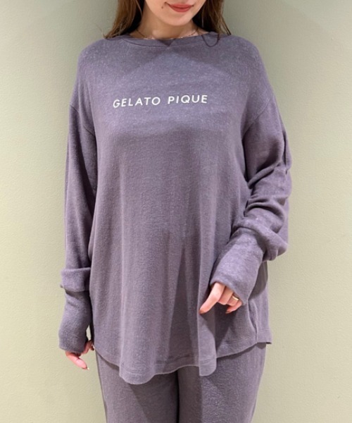 gelato pique（ジェラートピケ）の「スノーロゴプルオーバー（ルーム