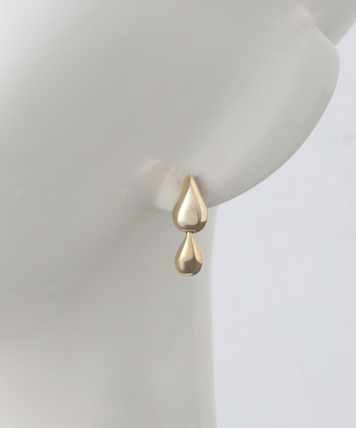 UNITED ARROWS(ユナイテッドアローズ)の「ダブルドロップス ピアス(ピアス(両耳用)・レディース・ゴールド/シルバー・FREE)」の8枚目の写真