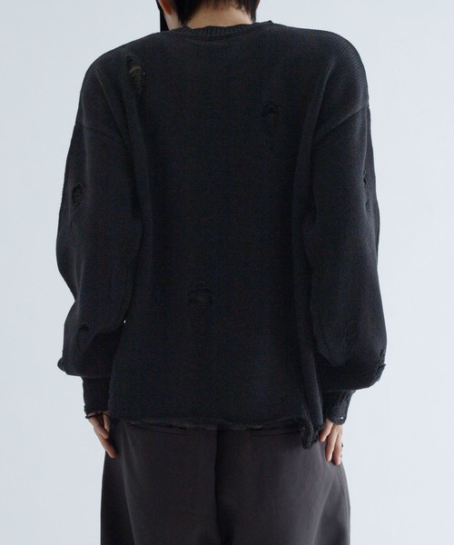 EPNK】Crash damage knit / クラッシュダメージニット（ニット