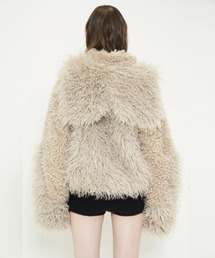 VIAVANDA（ヴィアヴァンダ）の「ECO FUR ASYMMETRIC JACKET