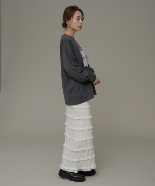 URBAN RESEARCH Sonny Label(アーバンリサーチサニーレーベル)の「『ユニセックス』UpDRIFT フォトプリントロングTシャツ(Tシャツ/カットソー・レディース・スミクロ/オフホワイト・MEDIUM/LARGE)」の19枚目の写真