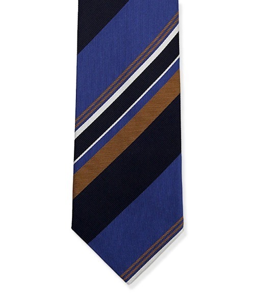 Perfect Suit FActory（パーフェクトスーツファクトリー）の「【WEB限定】テフロン加工ネクタイ　ストライプ　ワイン/ブラウン/ネイビー（ネクタイ・メンズ・ワイン/ブラウン/ネイビー・FREE）」の4枚目の写真