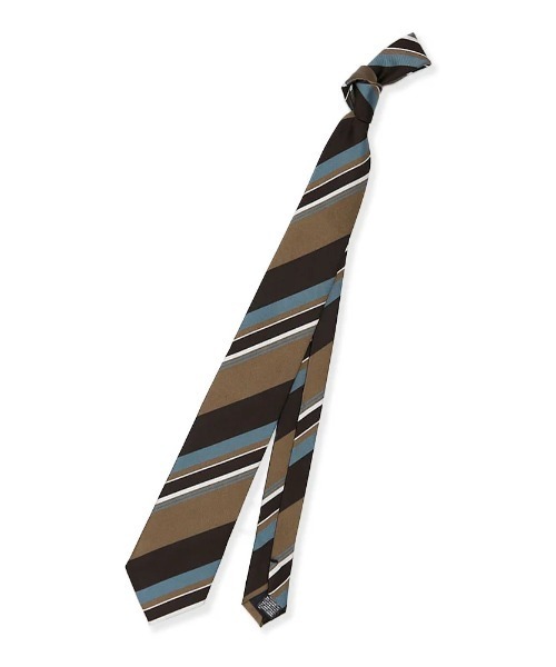 Perfect Suit FActory（パーフェクトスーツファクトリー）の「【WEB限定】テフロン加工ネクタイ　ストライプ　ワイン/ブラウン/ネイビー（ネクタイ・メンズ・ワイン/ブラウン/ネイビー・FREE）」の8枚目の写真