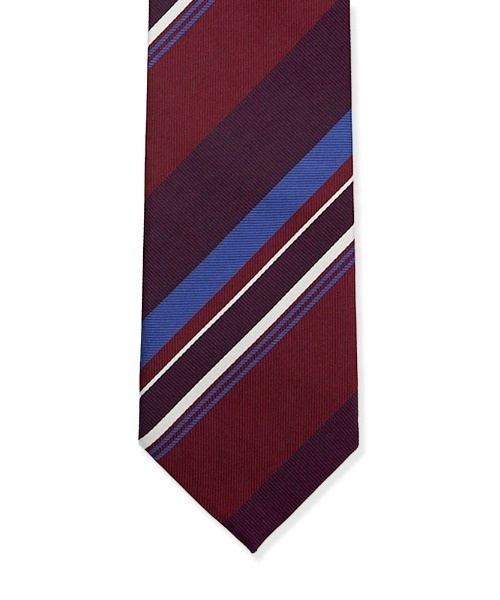 Perfect Suit FActory（パーフェクトスーツファクトリー）の「【WEB限定】テフロン加工ネクタイ　ストライプ　ワイン/ブラウン/ネイビー（ネクタイ・メンズ・ワイン/ブラウン/ネイビー・FREE）」の10枚目の写真