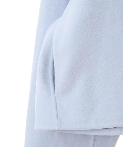 martinique（マルティニーク）の「【CURRENTAGE/カレンテージ】Double face cloth short coat（ステンカラーコート・レディース・ネイビー/サックスブルー・FREE）」の7枚目の写真