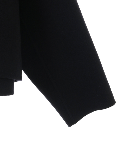 martinique（マルティニーク）の「【CURRENTAGE/カレンテージ】Double face cloth short coat（ステンカラーコート・レディース・ネイビー/サックスブルー・FREE）」の12枚目の写真