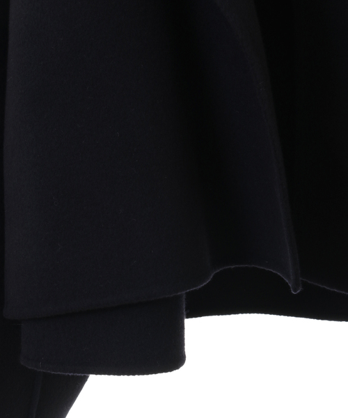 martinique（マルティニーク）の「【CURRENTAGE/カレンテージ】Double face cloth short coat（ステンカラーコート・レディース・ネイビー/サックスブルー・FREE）」の13枚目の写真