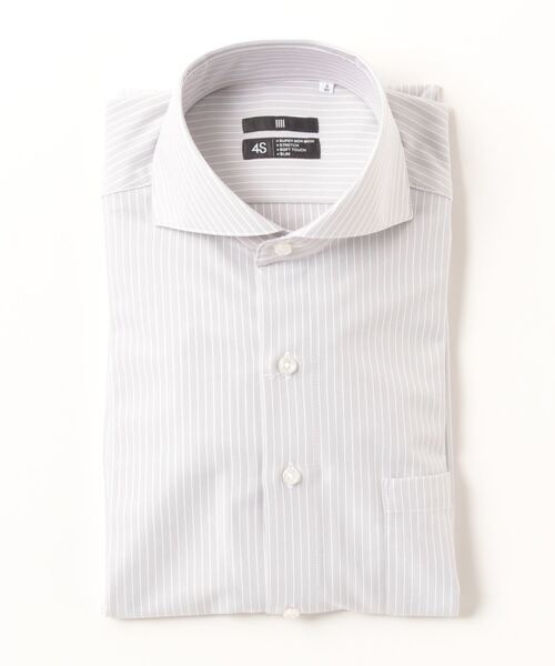 BLACK LINE】【長袖】カッタウェイワイシャツ/4S「スーパーノン