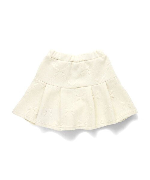 BRANSHES(ブランシェス)の「リボン総柄膨れジャガードスカート(スカート・キッズ・アイボリー/ブラック・140/120/90/130/110/100/150)」の12枚目の写真