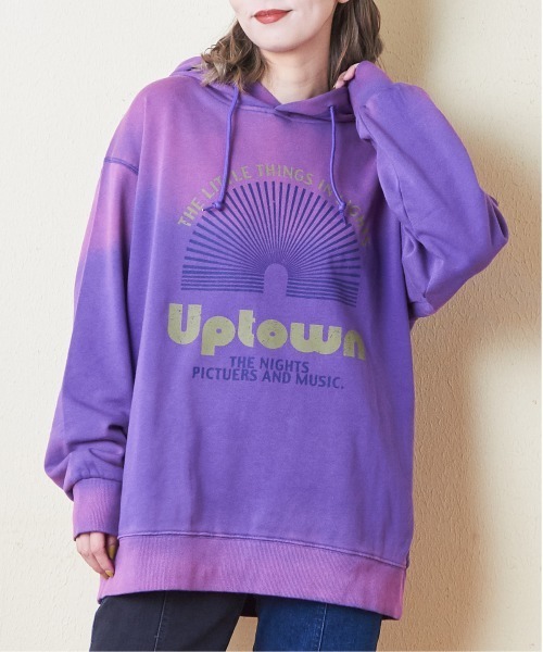 【セール】スプレー加工スウェットビッグプルオーバーパーカー（パーカー）｜CUBE SUGAR（キューブシュガー）