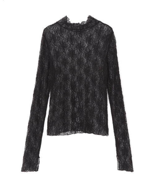 FREE'S MART(フリーズマート)の「◆レースハイネックカットソー(Tシャツ/カットソー・レディース・イエロー/ブラック/ホワイト・FREE)」の19枚目の写真