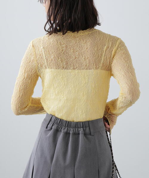 ✨極美品✨Plantation レース カットソー M miniministore 総レース カットソー レディース 花柄