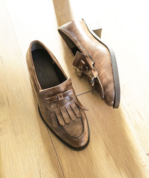 SESTO（セスト）の「キルティタンリボンローファー（ローファー・レディース・ブラウン/レッド/ライトベージュ/ブラック・S/M/L/LL/3L）」の5枚目の写真
