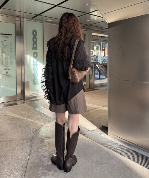 【セール】[mline]ラッフルブラウス（シャツ/ブラウス）｜mline（エムライン）