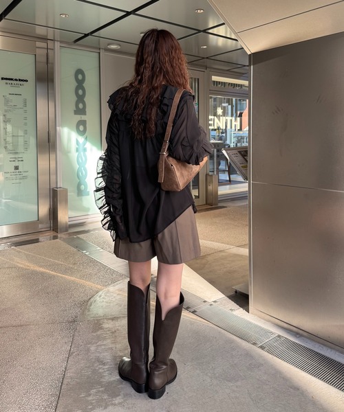 【セール】[mline]ラッフルブラウス（シャツ/ブラウス）｜mline（エムライン）