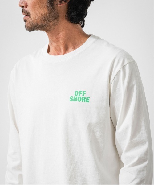 OFFSHORE（オフショア）の「SURFBOARD L/S TEE/サーフボード ロングスリーブティ（Tシャツ/カットソー・メンズ・グリーン/ホワイト・XL/L/M/S）」の21枚目の写真