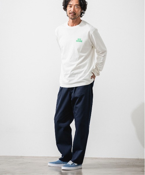 OFFSHORE（オフショア）の「SURFBOARD L/S TEE/サーフボード ロングスリーブティ（Tシャツ/カットソー・メンズ・グリーン/ホワイト・XL/L/M/S）」の4枚目の写真