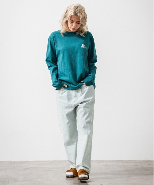 OFFSHORE（オフショア）の「SURFBOARD L/S TEE/サーフボード ロングスリーブティ（Tシャツ/カットソー・メンズ・グリーン/ホワイト・XL/L/M/S）」の7枚目の写真