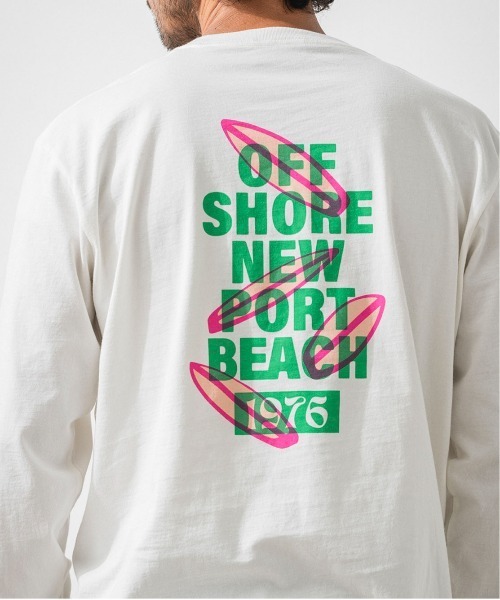 OFFSHORE（オフショア）の「SURFBOARD L/S TEE/サーフボード ロングスリーブティ（Tシャツ/カットソー・メンズ・グリーン/ホワイト・XL/L/M/S）」の10枚目の写真