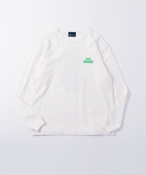 OFFSHORE（オフショア）の「SURFBOARD L/S TEE/サーフボード ロングスリーブティ（Tシャツ/カットソー・メンズ・グリーン/ホワイト・XL/L/M/S）」の12枚目の写真