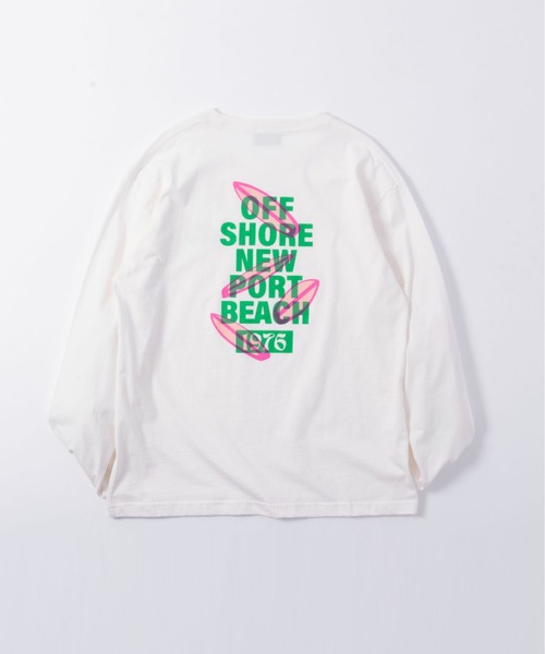 OFFSHORE（オフショア）の「SURFBOARD L/S TEE/サーフボード ロングスリーブティ（Tシャツ/カットソー・メンズ・グリーン/ホワイト・XL/L/M/S）」の13枚目の写真