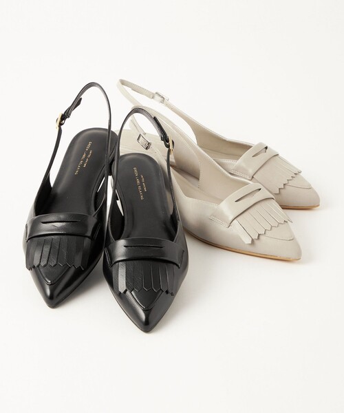 green label relaxing(グリーンレーベルリラクシング)の「ポインテッドキルト バックストラップ シューズ(パンプス・レディース・ライトグレー/ブラック・22.5cm/25cm/24.5cm/24cm/23.5cm/23cm)」の17枚目の写真