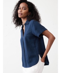 BANANA REPUBLIC FACTORY STORE（バナナリパブリック ファクトリーストア）の「BANANA REPUBLIC FACTORY STORE　　リネンブレンド 襟付きトップス（シャツ/ブラウス）」