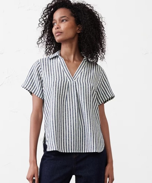 セール】BANANA REPUBLIC FACTORY STORE リネンブレンド 襟付き