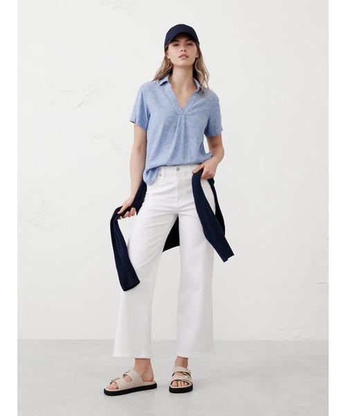 セール】BANANA REPUBLIC FACTORY STORE リネンブレンド 襟付き