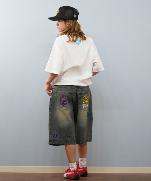 SANTA CRUZ(サンタクルーズ)の「【ハーフパンツ】SANTACRUZ/サンタクルーズ ユニセックス/パッチデザイン/デニムショーツ 502252531(デニムパンツ・レディース・ブラック/グリーン・M/L)」の6枚目の写真